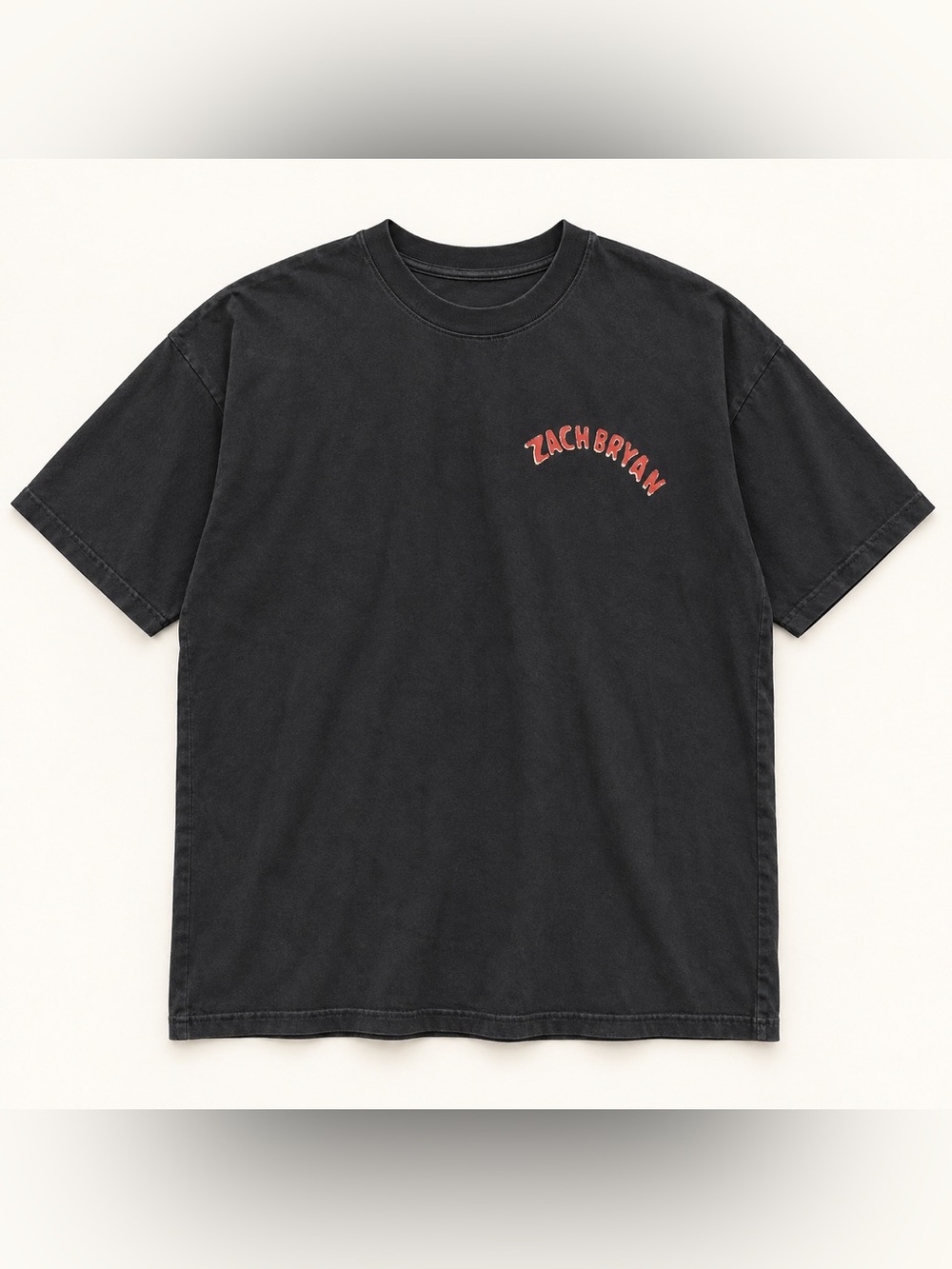 Zach Bryan Faded Black Logo Graphic T-Shirt Men’s Size L